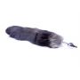 Korek analny z lisim ogonem B Series HeavyFun czarny XXL - 2
