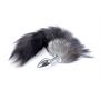 Korek analny z lisim ogonem B Series HeavyFun czarny XXL - 4