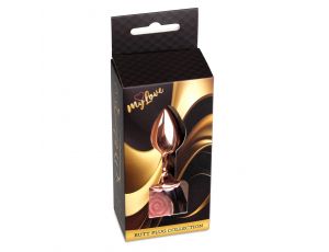 Biżuteria analna stalowa Rose Peach MyLove Toys 7 cm