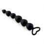 Kule analne silikonowe HeavyFun czarne serce 17 cm - 5