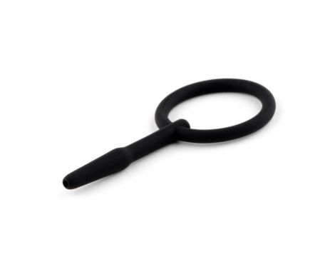 Silikonowy plug do penisa z kanałem HeavyFun 8,5 cm