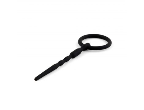 Silikonowy penis plug z kanałem B Series HeavyFun 13,5 cm - 2