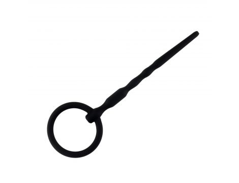 Silikonowy penis plug z kanałem B Series HeavyFun 13,5 cm - 3