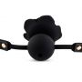 Knebel silikonowy Black Rose z różą i kanałem 4,2 cm - 7