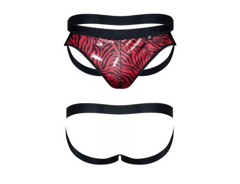 Majtki jockstrap tiulowe Regnes Fetish Planet zebra L - 2