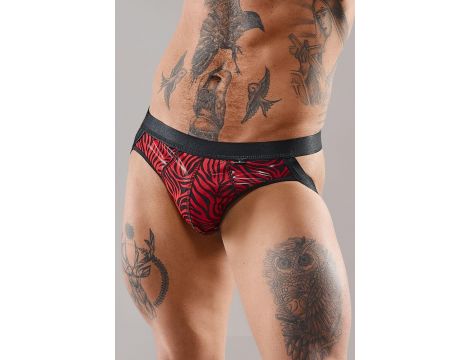 Majtki jockstrap tiulowe Regnes Fetish Planet zebra L - 4