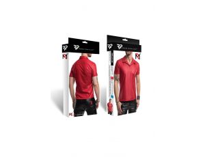 RMSerafino001 - red polo - L