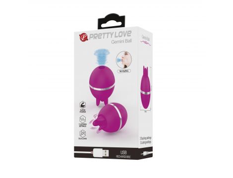 PRETTY LOVE - Gemini Ball, Silicone, USB rechargeable - 8