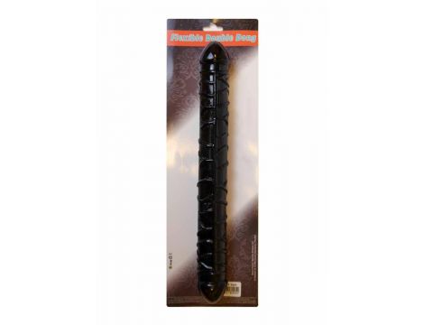 Dildo-Flexible Double Dong - Black - 4