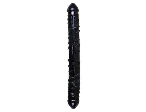 Dildo-Flexible Double Dong - Black - 5
