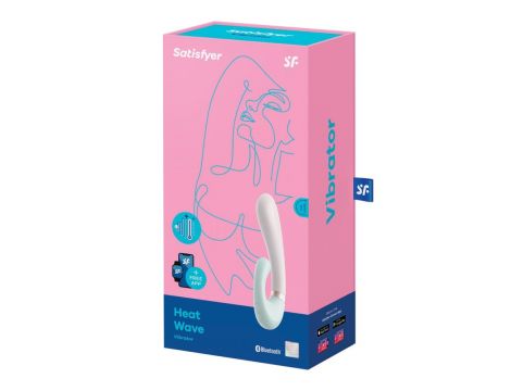 Wibrator punktu G Satisfyer Heat Wave miętowy podgrzewany aplikacja 20 cm - 2