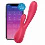 Wibrator króliczek Satisfyer Mono Flex czerwony z aplikacją - 2