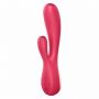 Wibrator króliczek Satisfyer Mono Flex czerwony z aplikacją - 3