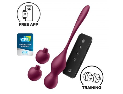 Wibrujące kulki Satisfyer Love Birds Vary z aplikacją i pilotem