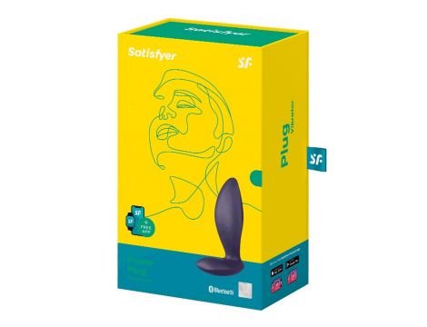 Wibrujący korek analny silikonowy Satisfyer Power Plug USB Bluetooth - 4