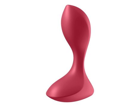 Wibrator analny Satisfyer Backdoor Lover czerwony silikonowy USB 11 cm - 2