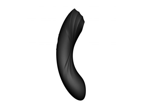 Wibrator Satisfyer Curvy Trinity 4 czarny silikonowy 17cm wodoodporny - 4