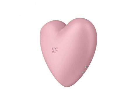 Stymulator łechtaczki Satisfyer Cutie Heart jasnoczerwony silikonowy USB - 7