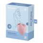 Stymulator łechtaczki Satisfyer Cutie Heart jasnoczerwony silikonowy USB - 2