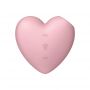 Stymulator łechtaczki Satisfyer Cutie Heart jasnoczerwony silikonowy USB - 3