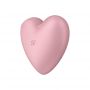 Stymulator łechtaczki Satisfyer Cutie Heart jasnoczerwony silikonowy USB - 8
