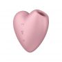 Stymulator łechtaczki Satisfyer Cutie Heart jasnoczerwony silikonowy USB - 7