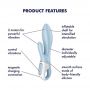 Wibrator króliczek pompowany Satisfyer Air Pump Bunny 1 silikonowy USB - 4