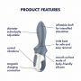 Wibrator analny pompowany Satisfyer Air Pump Booty 1 USB - 2
