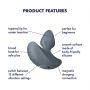 Wibrujący korek analny Satisfyer Booty Beginners ciemnieniebieski 8 cm USB - 5
