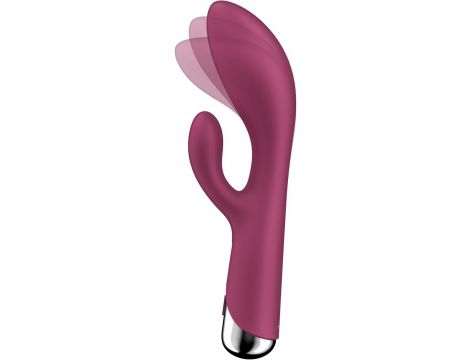 Wibrator króliczek z rotacją Satisfyer Spinning Rabbit 1 czerwony USB - 5