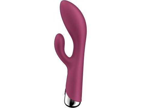 Wibrator króliczek z rotacją Satisfyer Spinning Rabbit 1 czerwony USB - 2