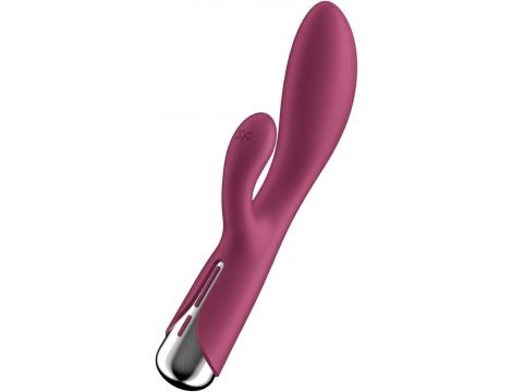 Wibrator króliczek z rotacją Satisfyer Spinning Rabbit 1 czerwony USB - 7