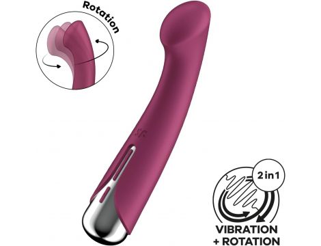 Wibrator punktu G obrotowy Satisfyer Spinning 1 czerwony