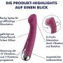 Wibrator punktu G obrotowy Satisfyer Spinning 1 czerwony - 3