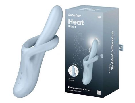 Wibrator rozgrzewający Satisfyer Heat Flex 4 niebieski silikonowy - 3