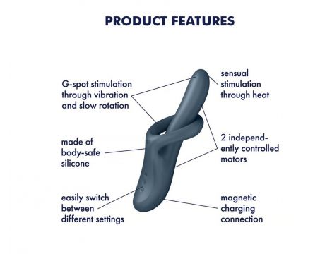 Stymulator rozgrzewający Satisfyer Heat Flex 4 szary - 5