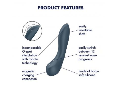 Wibrator punktu G falujący Satisfyer Wave 4 silikonowy USB - 5