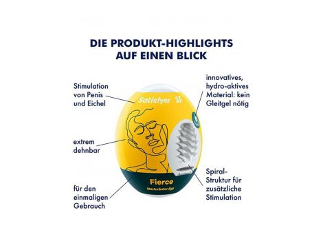 Masturbator jajko hydroaktywny Satisfyer EGGCITED żółty - 2