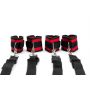 Black And Red Wrist And Ankle Bed - 3
