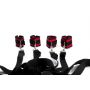 Black And Red Wrist And Ankle Bed - 4