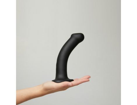 Dildo silikonowe zginane Strap on me czarny M - 4