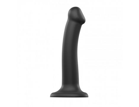 Dildo silikonowe zginane Strap on me czarny M - 7