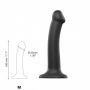 Dildo silikonowe zginane Strap on me czarny M - 4