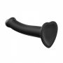 Dildo silikonowe zginane Strap on me czarny M - 2