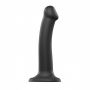 Dildo silikonowe zginane Strap on me czarny M - 8