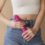 Dildo realistyczne Strap on me z przesuwaną skórą fuksjowe L - 2