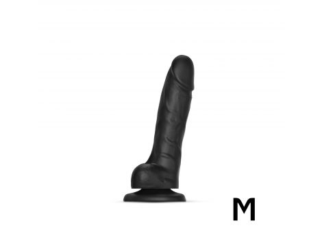 Realistyczne dildo Sliding Skin Strap-on-me czarne M - 5