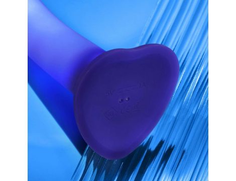 Dildo realistyczne LED fioletowe Straponme 18 cm M - 5