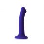 Dildo realistyczne LED fioletowe Straponme 18 cm M - 2