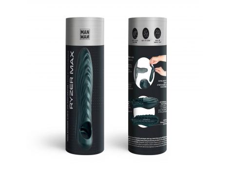 Przedłużka na penisa Ryzer Max Man.wand szara 18 cm - 5